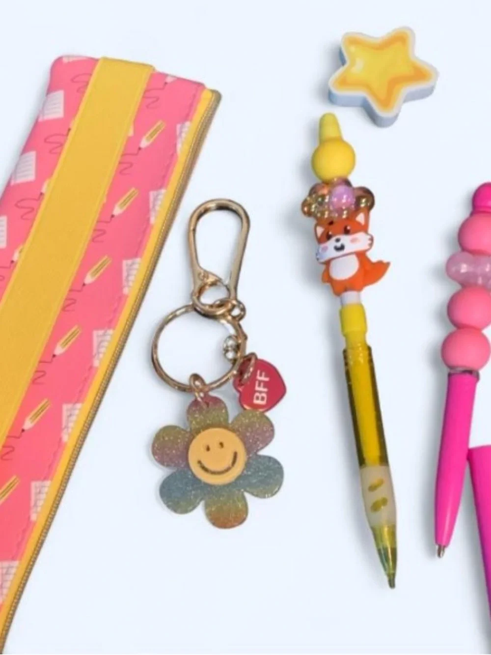 NEW📚Handcrafted Beaded Stylus Pen & Pencil Stationery Set OS